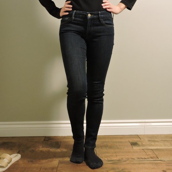 Marciano Low-Rise Skinny Jeans, Dark Wash, US 26 - Picture 7 of 12
